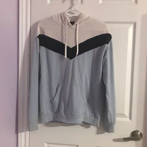 Small light blue, white & navy blue/black SWS/Active hoodie